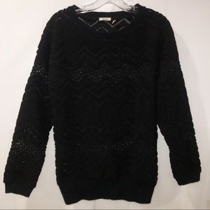 Black Chunky Sweater - Small